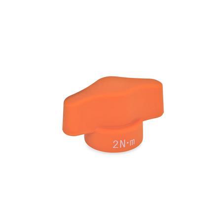 Otto Ganter Torque Limiting Wing Nut, GN 5320